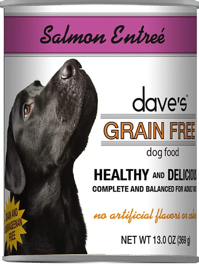Dave’s Grain Free Salmon Entrée Canned Dog Food
