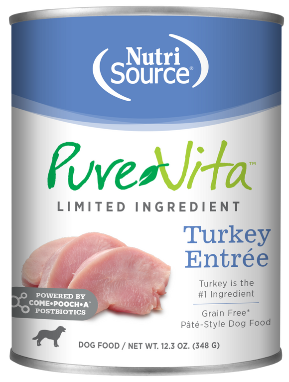 NutriSource® PureVita™ Turkey Entrée Limited Ingredient Wet Dog Food