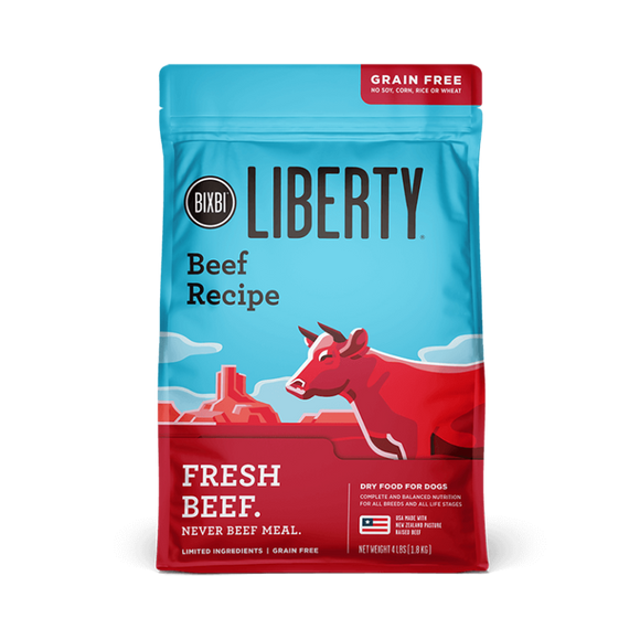 BIXBI Pet Liberty® Dry Food for Dogs – Beef Recipe (22 lb)