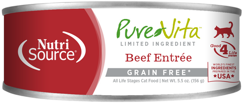 NutriSource® PureVita™ Beef Entrée Limited Ingredient Wet Cat Food