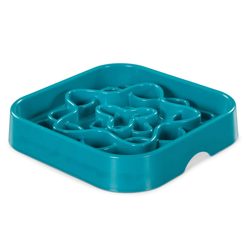 Messy Mutts Small Messy Mutts Interactive Square Slow Feeder, 2 Cup Capacity