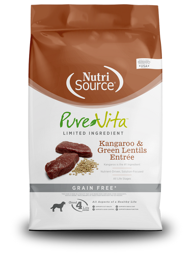 NutriSource® PureVita™ Kangaroo & Green Lentils Entrée Dog Food (15 lb)