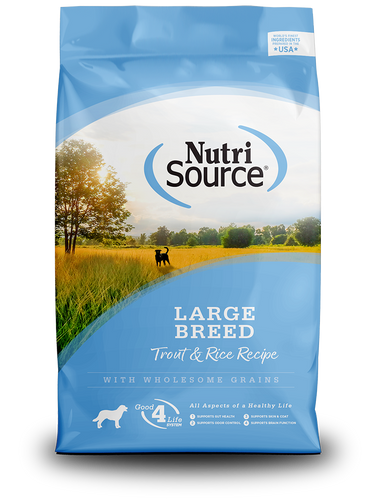 NutriSource® Large Breed Trout & Rice Recipe Dog Food