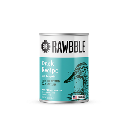 BIXBI Rawbble® Wet Food for Dogs – Duck Paté Recipe