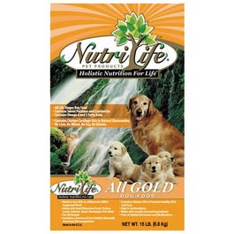 Dog Food, All Gold, Chicken, 15-Lbs. Bag