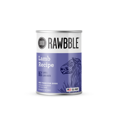 BIXBI Rawbble® Wet Food for Dogs – Lamb Paté Recipe