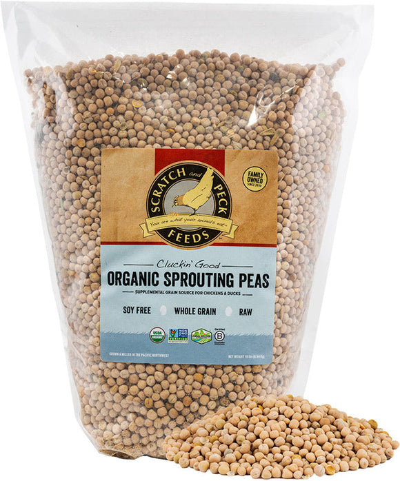 Scratch and Peck Feeds Cluckin' Good Organic Sprouting Peas