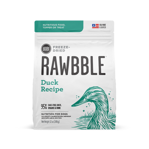 RAWBBLE® FREEZE DRIED DOG FOOD - DUCK RECIPE