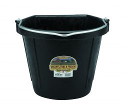 Little Giant Flat Back Plastic Bucket