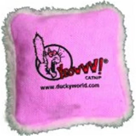 Yeowww! Catnip Pillow Cat Toy Assorted (2.5” x 2.5”, Pink)