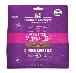 Stella & Chewy's Yummy Lickin' Salmon & Chicken Freeze-Dried Morsels Cat Food