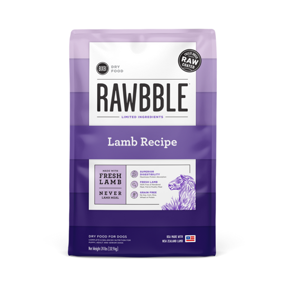Bixbi Pet Rawbble® Dry Food for Dogs – Lamb Recipe